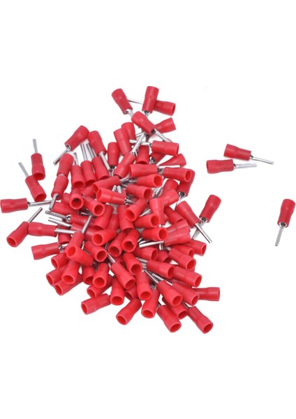 100PCS Yalıtımlı Yüksük Terminali Yuvarlak Boru Pimi Uç Kıvrımı 22‑16AWG Teller Için (Yurt Dışından)