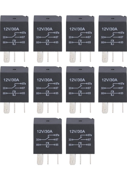 4 Pin/5 Pin 10 Adet Menekşe Röle Otomotiv Sis Lambası Klima 12 V 30A (Yurt Dışından) fiyatları