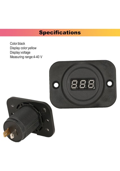 5 Adet 4-40V Yuvarlak LED Ekran Paneli Voltmetre Gerilim Ölçer Test Cihazı Oto Araba (Yurt Dışından) indirimleri
