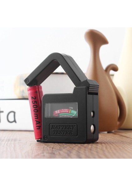 Aa Aaa CD 9V 1.5V Evrensel Hücreli Pil Volt Test Cihazı Kontrol Göstergesi - Siyah (Yurt Dışından)