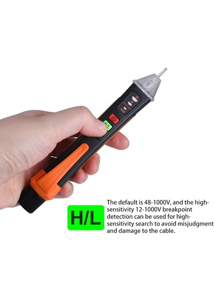 Koolool Ncv Temassız Gerilim Çift Aralıklı Kalem Tipi Dedektör, Akıllı El Feneri ile (Yurt Dışından) indirimleri