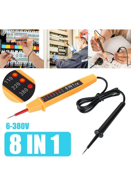 Gerilim Test Kalemi LED Ekran Yüksek Doğruluk Ac Dc 6-380V Oto Elektrik Kalemi (Yurt Dışından) fiyatları