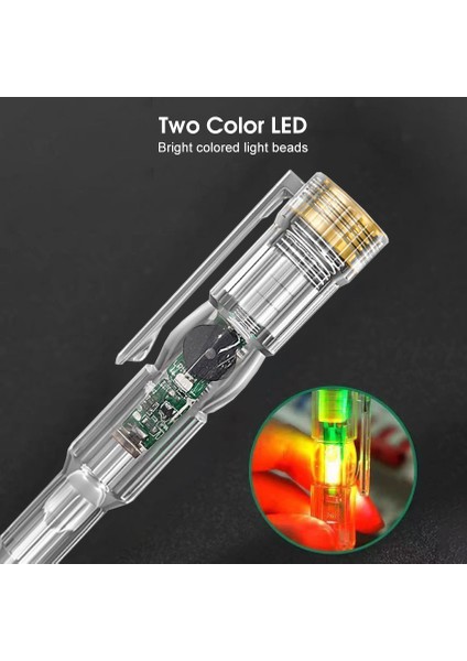 Iflashdeal Test Cihazı Kalem Çift Renkli Lamba Endüktif Buzzer Test Cihazı Gerilim Test Cihazı Kalem Akıllı Temassız Indüksiyon Test Kalemi Voltmetre Güç Dedektörü Elektrikli Tornavida Göstergesi (Yurt Dışından) fiyatları