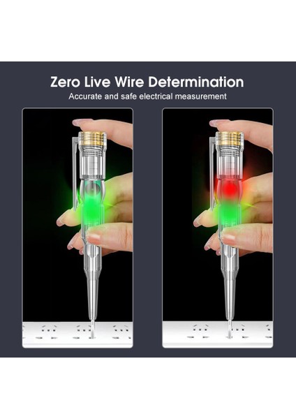 Iflashdeal Test Cihazı Kalem Çift Renkli Lamba Endüktif Buzzer Test Cihazı Gerilim Test Cihazı Kalem Akıllı Temassız Indüksiyon Test Kalemi Voltmetre Güç Dedektörü Elektrikli Tornavida Göstergesi (Yurt Dışından) fırsatları