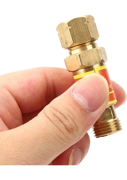 Flashback Valfi 2 Adet Gaz Kaynak Araçları Bakır Dayanıklı Hafif Elektrikçi, Binayı Kesmek Için Geri Dönüşleri Önlemek Için (Yurt Dışından) modelleri