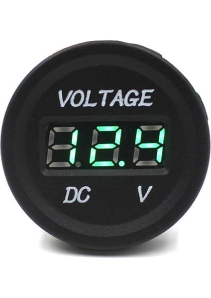 Su Geçirmez Voltmetre-1 x Soketli Voltmetre-Yeşil (Yurt Dışından)