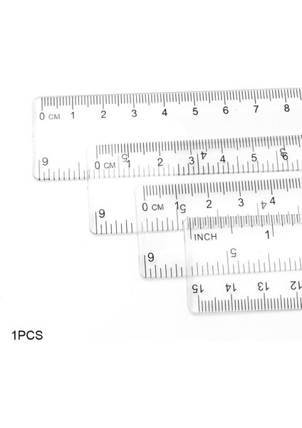 15CM/20CM/30CM Plastik Cetvel Reklam Cetveli Şeffaf Öğrenci Cetveli (Yurt Dışından)