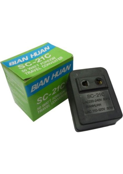 Myrong Yenı Abd Ac 220 V 110 V Taşınabilir Gerilim Dönüştürücü 50 W Trafo 1 Pc Adım Aşağı Kullanışlı Seyahat Adaptörü (Yurt Dışından) fırsatları