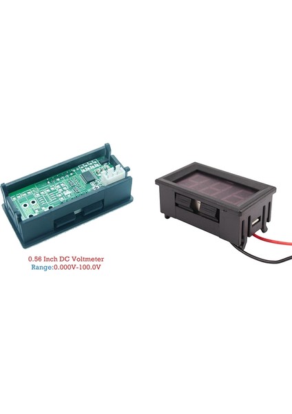 0.56 Inç Mini Dijital LED Ekran 4 Bit 0-100 V Voltmetre ile 2 Adet Dijital Voltmetre Dc 5 V Ila 120 V Gerilim Panel Metre (Yurt Dışından)