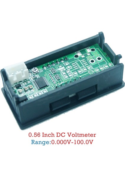 0.56 Inç Mini Dijital LED Ekran 4 Bit 0-100 V Voltmetre ile 2 Adet Dijital Voltmetre Dc 5 V Ila 120 V Gerilim Panel Metre (Yurt Dışından)