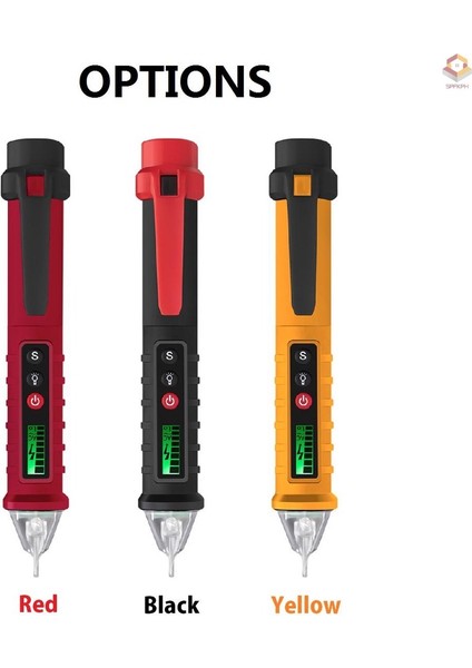 Fiki Aneng VC1010 Değişken Hassasiyetli Temassız Ac Gerilim Test Cihazı 12V-1000V Çift Aralıklı Elektrik Test Cihazı Kalem LCD Ekran Bip Sesi Yanıp Sönen Taşınabilir Gerilim Dedektörü Flas (Yurt Dışından) fırsatları