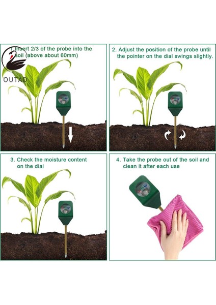 Bahçecilik Için Toprak Nemi Ölçer Bitki Su Monitörü Toprak Higrometre Sensörü (Yurt Dışından) fiyatları