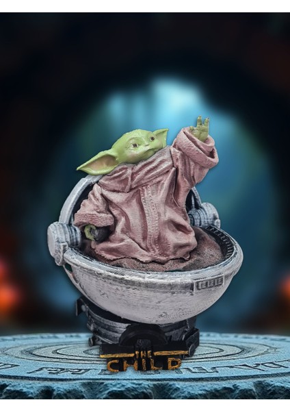 3D Starwars Grogou Figür / Star Wars The Child Baby Yoda /character Figür /BIBLO/14CM