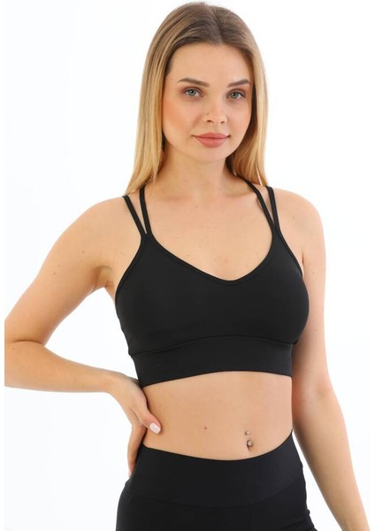 Star Form Angel Kadın Askılı Pedli Crop Büstiyer