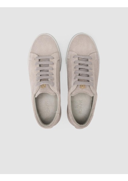 Süet Gri Kadın Sneaker
