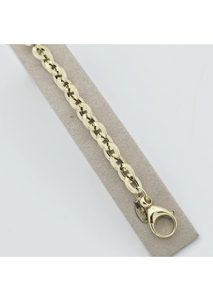 Italyan Oval Halka Zincir Bileklik – BLK0938 fırsatları