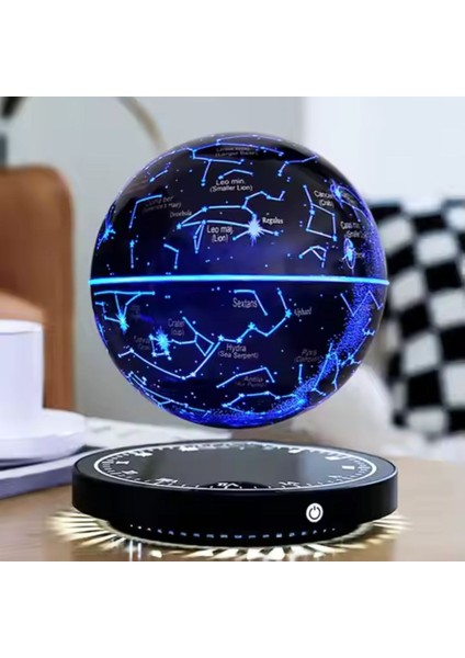 Manyetik Sihirli Takım Yıldızı Temalı Rgb LED Dokunmatik 14CM Çap Küre 6'' Havada Denge 360 Derece