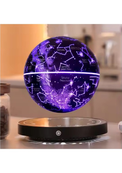 Manyetik Sihirli Takım Yıldızı Temalı Rgb LED Dokunmatik 14CM Çap Küre 6'' Havada Denge 360 Derece