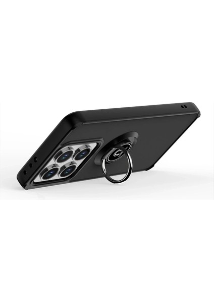 Xiaomi Mi 14T Montreal Yüzüklü Silikon Kapak - Kırmızı Zrnet