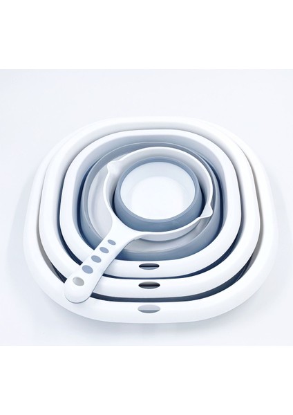 Katlanabilir Akordiyon Multi 4'lü Set - Badya, Kulplu Süzgeç, Çift Taraflı Süzgeç, Koçero