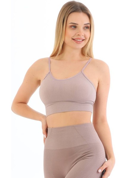 Star Form Angel Kadın Ip Askılı Pedli Fitilli Crop Büstiyer