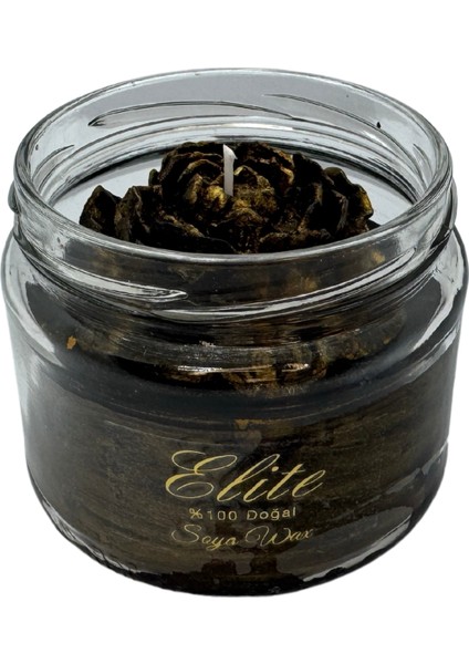 Siyah Altın Mum – Egzotik Ylang-Ylang Kokulu El Yapımı Mum 8x7 cm