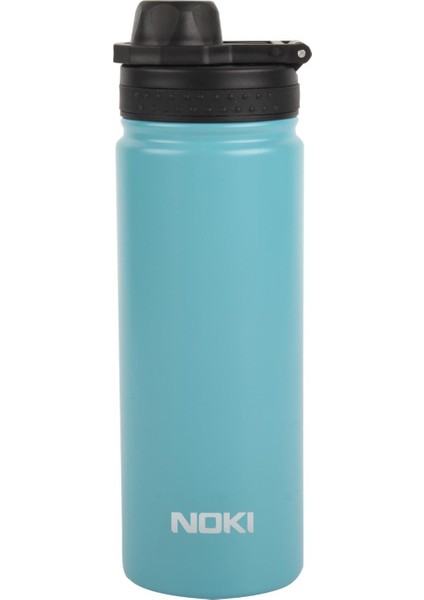 Vidalı Kapak Taşıma Kulplu Çelik Termos Matara 540 ml (T-0126)