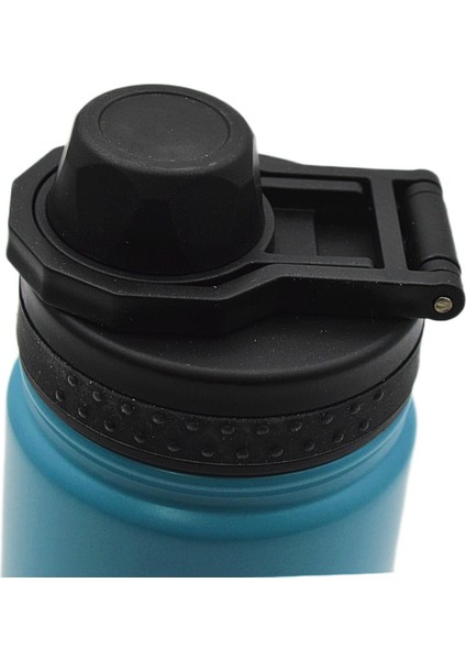 Vidalı Kapak Taşıma Kulplu Çelik Termos Matara 540 ml (T-0126)
