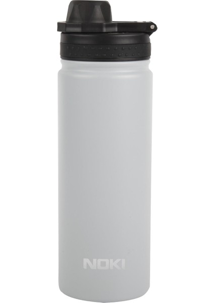 Vidalı Kapak Taşıma Kulplu Çelik Termos Matara 540 ml (T-0126)