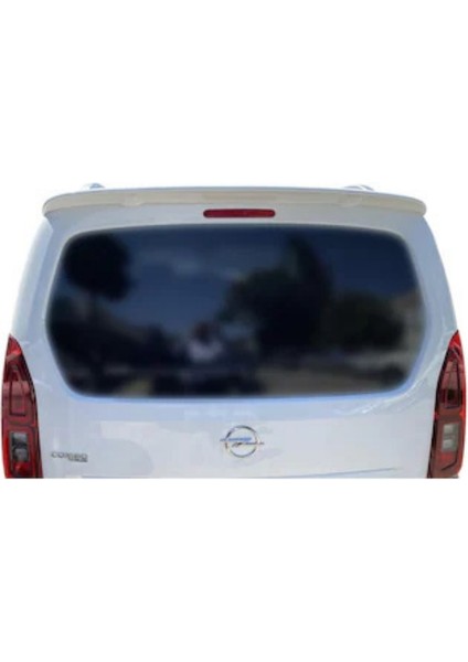 Opel Combo Tek Kapı 2021 - 2024 Sport Style Bagaj Üstü Spoiler (Plastik) (Boyasız)