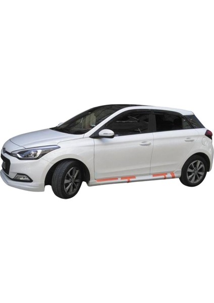 Hyundai I20 Yan Marşpiyel Düz Kulaklı (Plastik)(Boyasız)