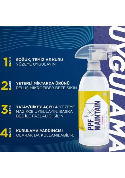 Q²m Ppf Maintain Redefıned Ppf Folyo Bakım ve Koruma Cilası - 500 ml -Seramik Sprey Wax