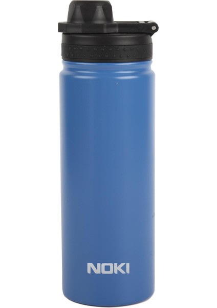Vidalı Kapak Taşıma Kulplu Çelik Termos Matara 540 ml (T-0126)
