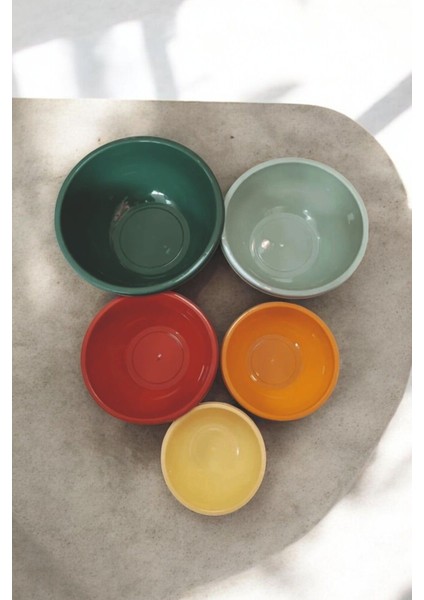 Badya Seti Renkli 5 Adet Yuvarlak Karıştırma & Saklama Kabı Çok Amaçlı Leğen modelleri