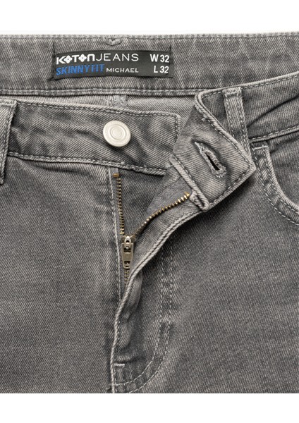 Normal Bel Pamuklu Skinny Fit Jean Pantolon - Michael Jean fırsatları