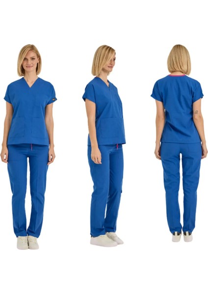 Saks Mavisi Dr Greys Scrubs (Terikoton/ince Kumaş) T100 fiyatları