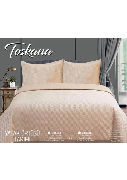 Nivemeshome Yatak Ötüsü Tek Kişilik 180X240 Bej Toskana