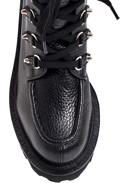 Rune Siyah Hakiki Deri Kadın Düz Bot fırsatları