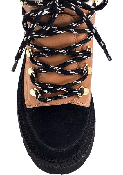 Cız Siyah/taba Süet Kadın Düz Bot fiyatları