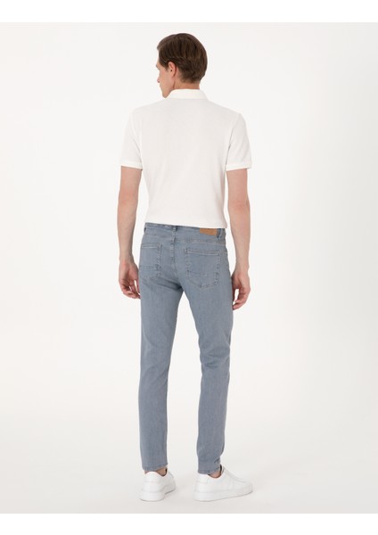 Erkek Açık Mavi Slim Fit Jean Pantolon 50302733-VR003