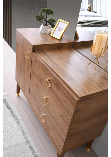 Cenevre Şifonyer-Makyaj Masası- Aynalı-Ceviz-Ücretsiz Nakliye fiyatları