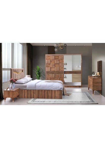 Cenevre Şifonyer-Makyaj Masası- Aynalı-Ceviz-Ücretsiz Nakliye modelleri