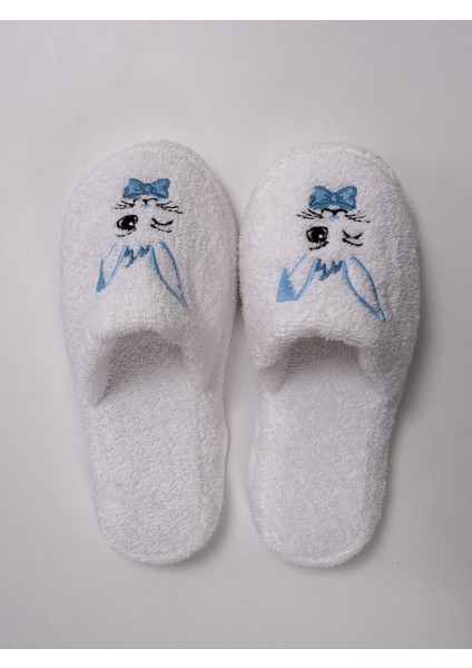 Bunny Sevimli Pofuduk Terlik – %100 Pamuk Kaymaz Taban , Yüksek Su Emicilik modelleri