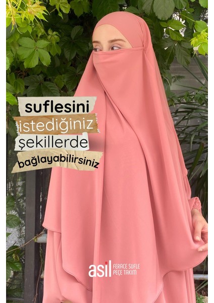 Asil Ferace Sufle Peçe Takım Somon