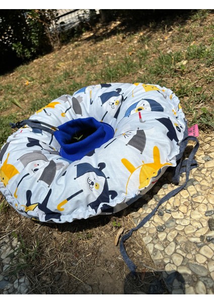 Kedi ve Köpek Operasyon Boyunluk,yakalık,yastık (XL Dış çap:45 Cm) % 100 Koruma Kumaş Huni Model 01
