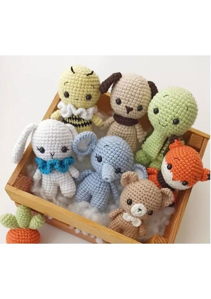 7'li Minik Amigurumi Oyuncak Seti