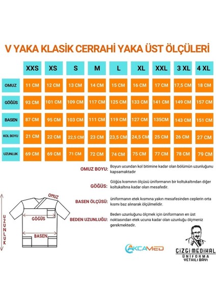 Açık Mavi V Yaka Scrubs (Terikoton/ince Kumaş) T200