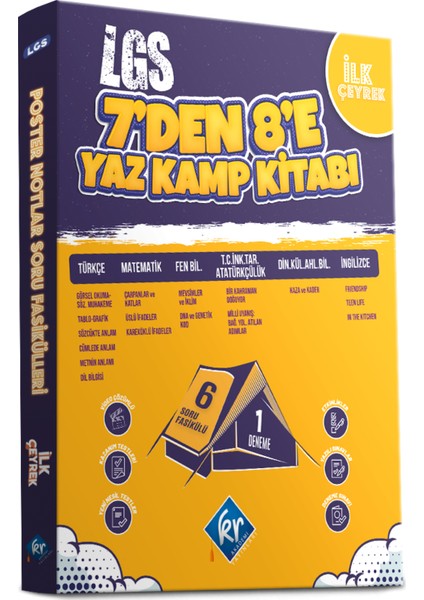 KR Akademi LGS 7'den 8'e Yaz Kamp Kitabı Soru Bankası 8. Sınıf 2025