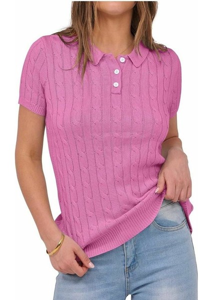 Mercan Polo Yaka Triko T-Shirt Beyaz - Xs fırsatları