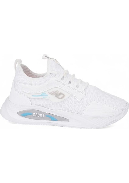 Rahat, Hafif, Ortopedik, Yazlık, Bağcıksız, Fileli Sneaker Beyaz Çocuk Spor Ayakkabı